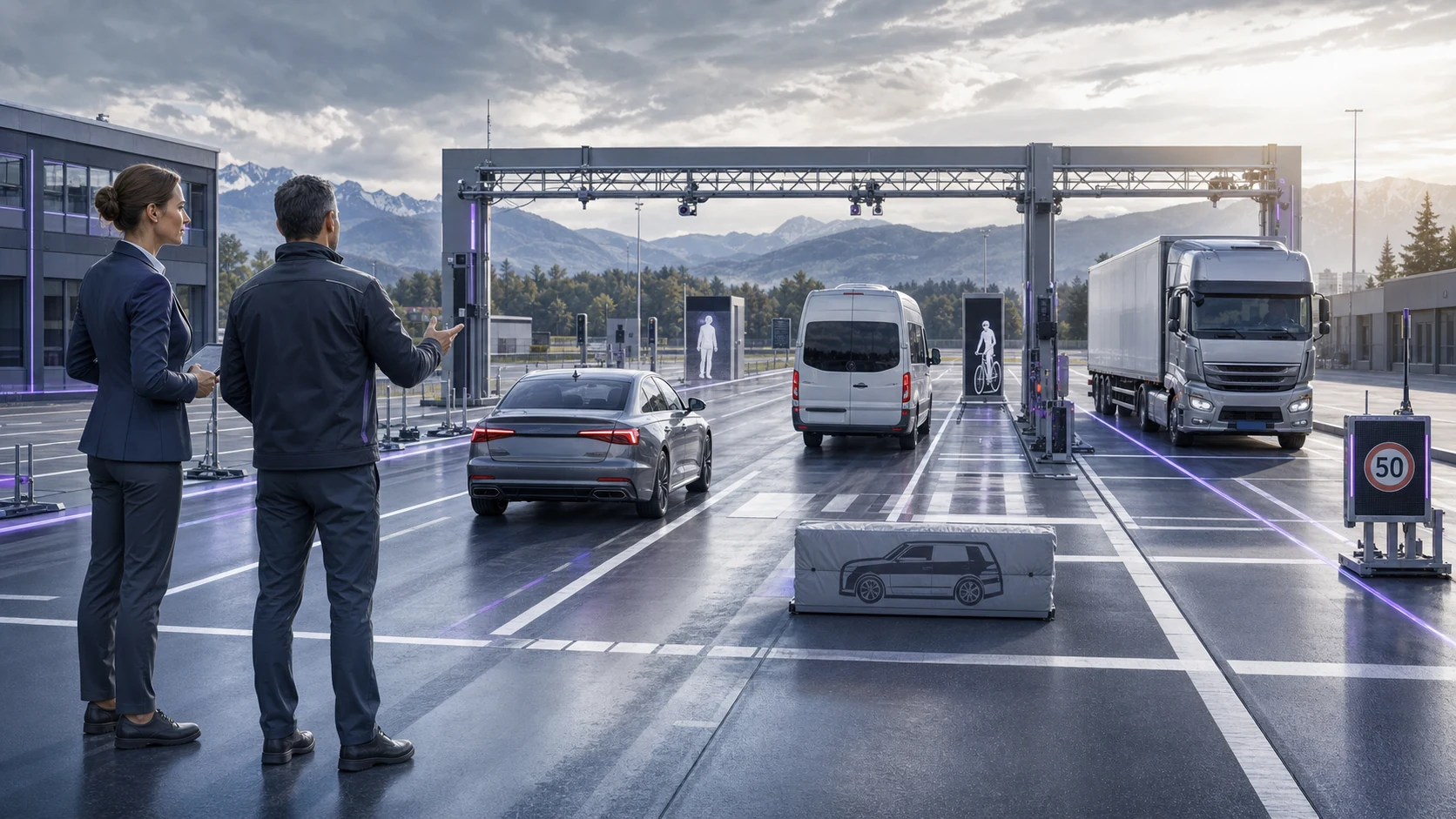 Sicherheitsprüfungen für Pkw, Kleinbusse und schwere Fahrzeuge zum GSR-II-Übergang am 7. Juli