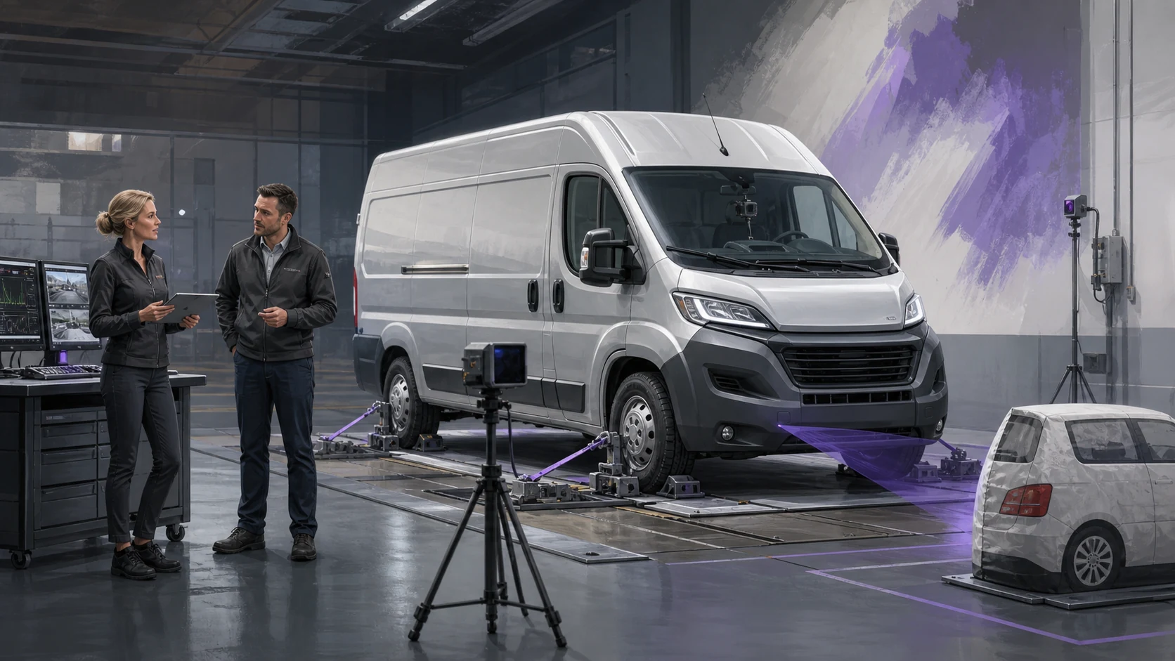 Validierung von Notbrems- und Kamerasystemen bei einem Peugeot Boxer M2 Umbau nach GSR II